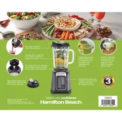 Hamilton Beach - PowerMax Professional Performance Blender Gray -Appliance Shop b638ca5d cfe6 41b6 9e71 16ff48ffc093