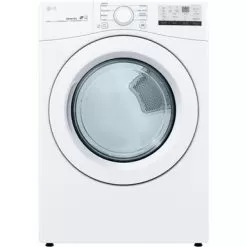 LG - 7.4 Cu. Ft. Stackable Electric Dryer With FlowSense - White -Appliance Shop b66e96c3 f9f5 4877 b6b9 fed6f4ba343a