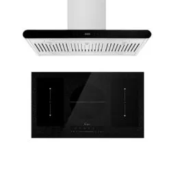 2 Piece Kitchen Appliances Packages Including 36" Induction Cooktop And 36" Island Range Hood - 36"