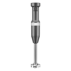 KitchenAid Corded Variable-Speed Immersion Blender In Charcoal Gray With Blending Jar