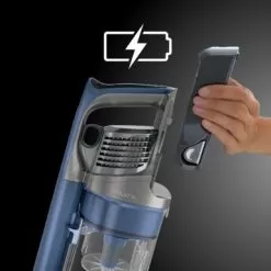 Shark - Cordless Pet Plus Stick Vacuum With Anti-Allergen Complete Seal & PowerFins, Self-Cleaning Brushroll - Blue -Appliance Shop b79b0122 84dd 587d af11 a27077381b3f