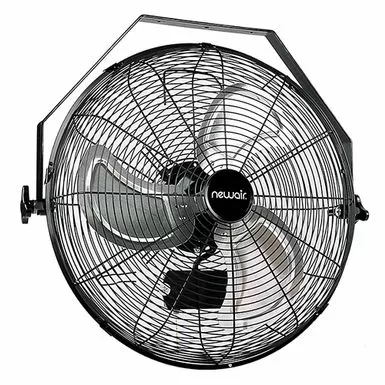 NewAir - 3000 CFM 18” High Velocity Wall Mounted Fan With Sealed Motor Housing And Ball Bearing Motor - Black 17 NewAir - 3000 CFM 18” High Velocity Wall Mounted Fan With Sealed Motor Housing And Ball Bearing Motor - Black - Image 15