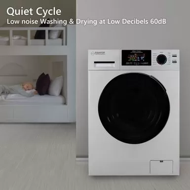 Equator Digital Compact 110V Vented/Ventless 18 Lbs Combo Washer Dryer 1400 RPM - White-Black 18 Equator Digital Compact 110V Vented/Ventless 18 Lbs Combo Washer Dryer 1400 RPM - White-Black - Image 16