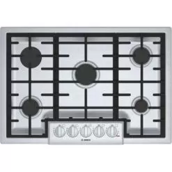 Bosch - 31"Gas Cooktop - Stainless Steel