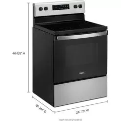 Whirlpool - 5.3 Cu. Ft. Freestanding Electric Range With Keep Warm Setting - Stainless Steel -Appliance Shop bb7d8c78 8a35 5b38 afe5 e7b9a93989d8
