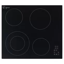 24-in 4 Elements Radiant Electric Cooktop Including Dual Zone Element - 24" - 24"