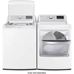 LG - 5.5 Cu. Ft. High-Efficiency Smart Top Load Washer With Steam And TurboWash3D Technology - White -Appliance Shop bbb18556 354d 5a71 a3fb 8ff0a3a22f8a