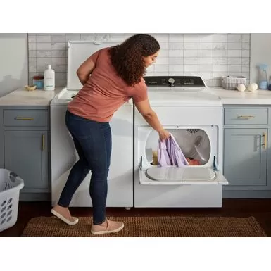 Whirlpool - 7 Cu. Ft. Electric Dryer With Moisture Sensing - White 6 Whirlpool - 7 Cu. Ft. Electric Dryer With Moisture Sensing - White - Image 4