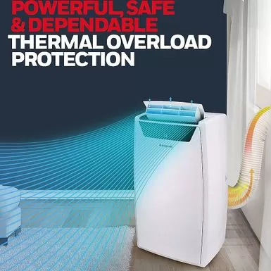 Honeywell - Classic 700 Sq. Ft. Portable Air Conditioner With Dehumidifier - White 7 Honeywell - Classic 700 Sq. Ft. Portable Air Conditioner With Dehumidifier - White - Image 5