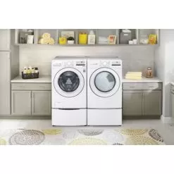 LG - 4.5 Cu. Ft. High Efficiency Stackable Front-Load Washer With 6Motion Technology - White 32 LG - 4.5 Cu. Ft. High Efficiency Stackable Front-Load Washer With 6Motion Technology - White -Appliance Shop be12e3a0 d3cd 5ca6 aeb3 b22130e9108f