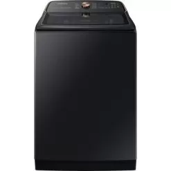 Samsung - 5.5 Cu. Ft. Extra-Large Capacity Smart Top Load Washer With Auto Dispense System - Brushed Black