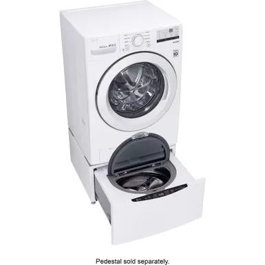 LG - 4.5 Cu. Ft. High Efficiency Stackable Front-Load Washer With 6Motion Technology - White 6 LG - 4.5 Cu. Ft. High Efficiency Stackable Front-Load Washer With 6Motion Technology - White - Image 4