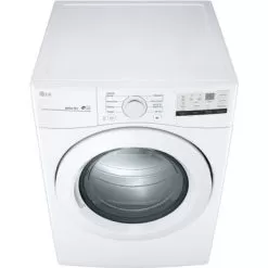 LG - 7.4 Cu. Ft. Stackable Electric Dryer With FlowSense - White -Appliance Shop bfd5b53c ef5b 4529 8632 358d2d60b7b3