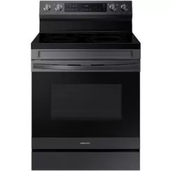 Samsung 6.3-Cu. Ft. Smart Freestanding Electric Range With No-Preheat Air Fry And Convection, Brushed Black