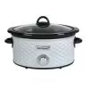 Brentwood Scallop Pattern 4.5 Quart Slow Cooker - White -Appliance Shop c26c5df8 bcbf 40fd 91ad 9b3fd2da1eb8