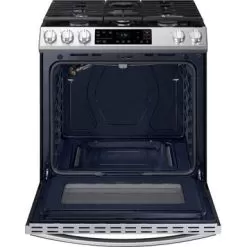 Samsung - 6.0 Cu. Ft. Front Control Slide-in Gas Range With Wi-Fi, Fingerprint Resistant - Stainless Steel -Appliance Shop c3a002be 60ae 5971 9dfe 97db116acdab