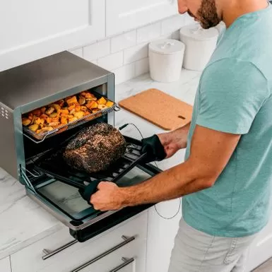 Ninja - Foodi 10-in-1 Smart XL Air Fry Oven, Countertop Convection Oven With Dehydrate & Reheat Capability - Stainless Silver 5 Ninja - Foodi 10-in-1 Smart XL Air Fry Oven, Countertop Convection Oven With Dehydrate & Reheat Capability - Stainless Silver - Image 3