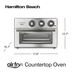 Hamilton Beach - Air Fry Countertop Oven Stainless Steel -Appliance Shop c4395c4e 7717 4f39 bd12 d0196220e9ff