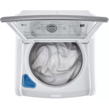 LG - 5.0 Cu. Ft. High-Efficiency Top Load Washer With 6Motion Technology - White 9 LG - 5.0 Cu. Ft. High-Efficiency Top Load Washer With 6Motion Technology - White - Image 7