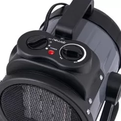 NewAir - 160 Sq. Ft. Portable Ceramic Electric Heater With Adjustable Tilt Head - Gray -Appliance Shop c6972689 6c6a 53f5 95c0 b70085ed8788