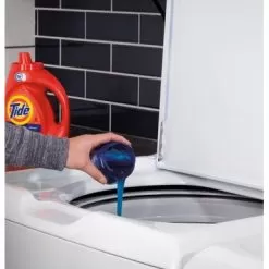 GE - 4.5 Cu Ft Top Load Washer With Precise Fill, Deep Fill, Deep Clean And Deep Rinse - White On White -Appliance Shop c6e6ac9c 7f43 5529 9c69 2a8ba279e4a4