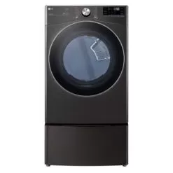 LG DLGX4201B 7.4 Cu.ft. Ultra Large Capacity Gas Dryer - Black Steel - Black