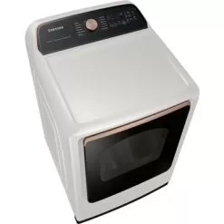 Samsung 7.4-Cu. Ft. Smart Electric Dryer With Steam Sanitize+, Ivory -Appliance Shop c8445a51 b82c 450c 9512 1c4887a3f733