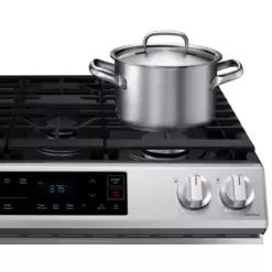 Samsung - 6.0 Cu. Ft. Front Control Slide-in Gas Range With Wi-Fi, Fingerprint Resistant - Stainless Steel -Appliance Shop c8f7caca cfdc 5739 962a 2e7707dc0af1