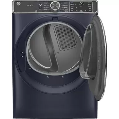 GE - 7.8 Cu. Ft. 12-Cycle Electric Dryer With Steam - Sapphire Blue 9 GE - 7.8 Cu. Ft. 12-Cycle Electric Dryer With Steam - Sapphire Blue - Image 7