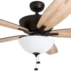Prominence Home Denon 60 Inch Espresso Bronze Indoor LED Ceiling Fan -Appliance Shop c9806763 9f27 42c9 807a 86c47457c605