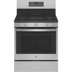 Ge Profile 30" Fingerprint Resistant Stainless Steel Freestanding Self Clean Gas Range With No Preheat Air Fry