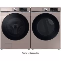 Samsung - 7.5 Cu. Ft. Stackable Smart Electric Dryer With Steam Sanitize+ - Champagne -Appliance Shop ca3d3d4f 9f5a 58ae bc7a 77c361272f55