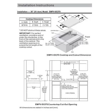2 Piece Kitchen Appliances Packages Including 36" Induction Cooktop And 36" Under Cabinet Range Hood - 36" 5 2 Piece Kitchen Appliances Packages Including 36" Induction Cooktop And 36" Under Cabinet Range Hood - 36" - Image 3
