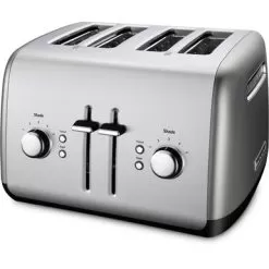 KitchenAid 4-Slice Toaster With Illuminated Buttons In Contour Silver