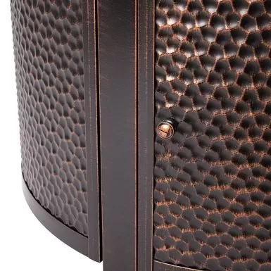 Fire Sense - Weyland Round Aluminum LPG Fire Pit - Antique Bronze 11 Fire Sense - Weyland Round Aluminum LPG Fire Pit - Antique Bronze - Image 9