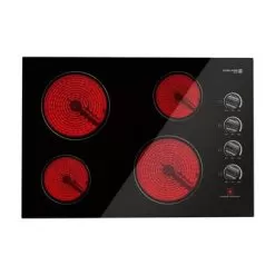 Gasland Chef 30"Built-in Radiant Electric Cooktop With 4 Burners, Electric Ceramic Cooktop Knob Control, 240V, ETL Approved - Black