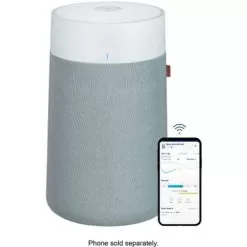 Blueair - Blue Pure 411i Max 219 Sq. Ft HEPASilent Smart Small Room Bedroom Air Purifier - White/Gray