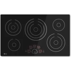LG 36 Inch 5 Burner Black Electric Cooktop