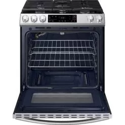 Samsung - 6.0 Cu. Ft. Front Control Slide-in Gas Range With Wi-Fi, Fingerprint Resistant - Stainless Steel -Appliance Shop cc5c86fb 7d0f 5fd8 81bc bacd13458282