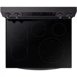 Samsung 6.3-Cu. Ft. Smart Freestanding Electric Range With No-Preheat Air Fry, Convection+ And Griddle, Brushed Black -Appliance Shop cc602cd7 2fb0 4a59 b2b6 df9b9a6718c5