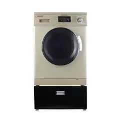 Equator Compact 13 Lbs Combination Washer Dryer Vented/Ventless Dry + Laundry Pedestal With Drawer - White -Appliance Shop cd156292 5098 42b9 b688 a3abc55e933e