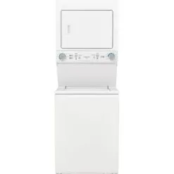 Frigidaire 27" White Stacked Washer And Gas Dryer Laundry Center