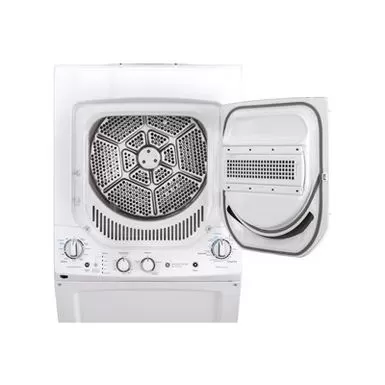 Ge Unitized Spacemaker 24" White Stack Washer With Gas Dryer 7 Ge Unitized Spacemaker 24" White Stack Washer With Gas Dryer - Image 5