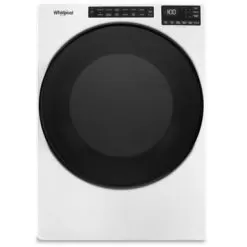 Whirlpool Ada 7.4 Cu. Ft. White Electric Wrinkle Shield Dryer With Steam