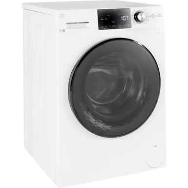 GE - 2.4 Cu. Ft. High Efficiency Stackable Front Load Washer With Steam And Sanitize - White 4 GE - 2.4 Cu. Ft. High Efficiency Stackable Front Load Washer With Steam And Sanitize - White - Image 2
