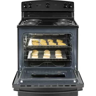 GE - 5.0 Cu. Ft. Freestanding Electric Range - Black 5 GE - 5.0 Cu. Ft. Freestanding Electric Range - Black - Image 3