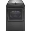 GE Profile - 7.4 Cu. Ft. Smart Electric Dryer With Sanitize Cycle And Sensor Dry - Diamond Gray