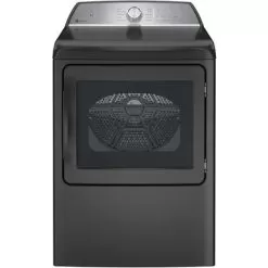 GE Profile - 7.4 Cu. Ft. Smart Electric Dryer With Sanitize Cycle And Sensor Dry - Diamond Gray
