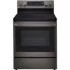 LG 6.3-Cu. Ft. Electric Smart Range With InstaView And AirFry, Black Stainless Steel