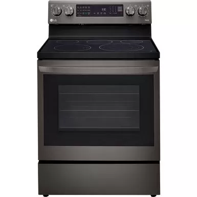 LG 6.3-Cu. Ft. Electric Smart Range With InstaView And AirFry, Black Stainless Steel 3 LG 6.3-Cu. Ft. Electric Smart Range With InstaView And AirFry, Black Stainless Steel